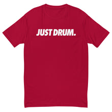 Charger l&#39;image dans la galerie, Vibrant red &#39;JUST DRUM&#39; shirt for passionate drummers
