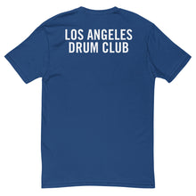 Load image into Gallery viewer, L.A. Drum Club Front/Back Tee | Unisex Drum &amp; Percussion Apparel

