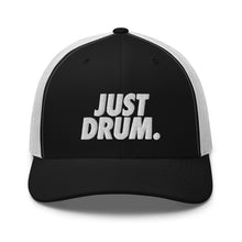 Load image into Gallery viewer, JUST DRUM Trucker Hat | Unisex Drum &amp; Percussion Apparel
